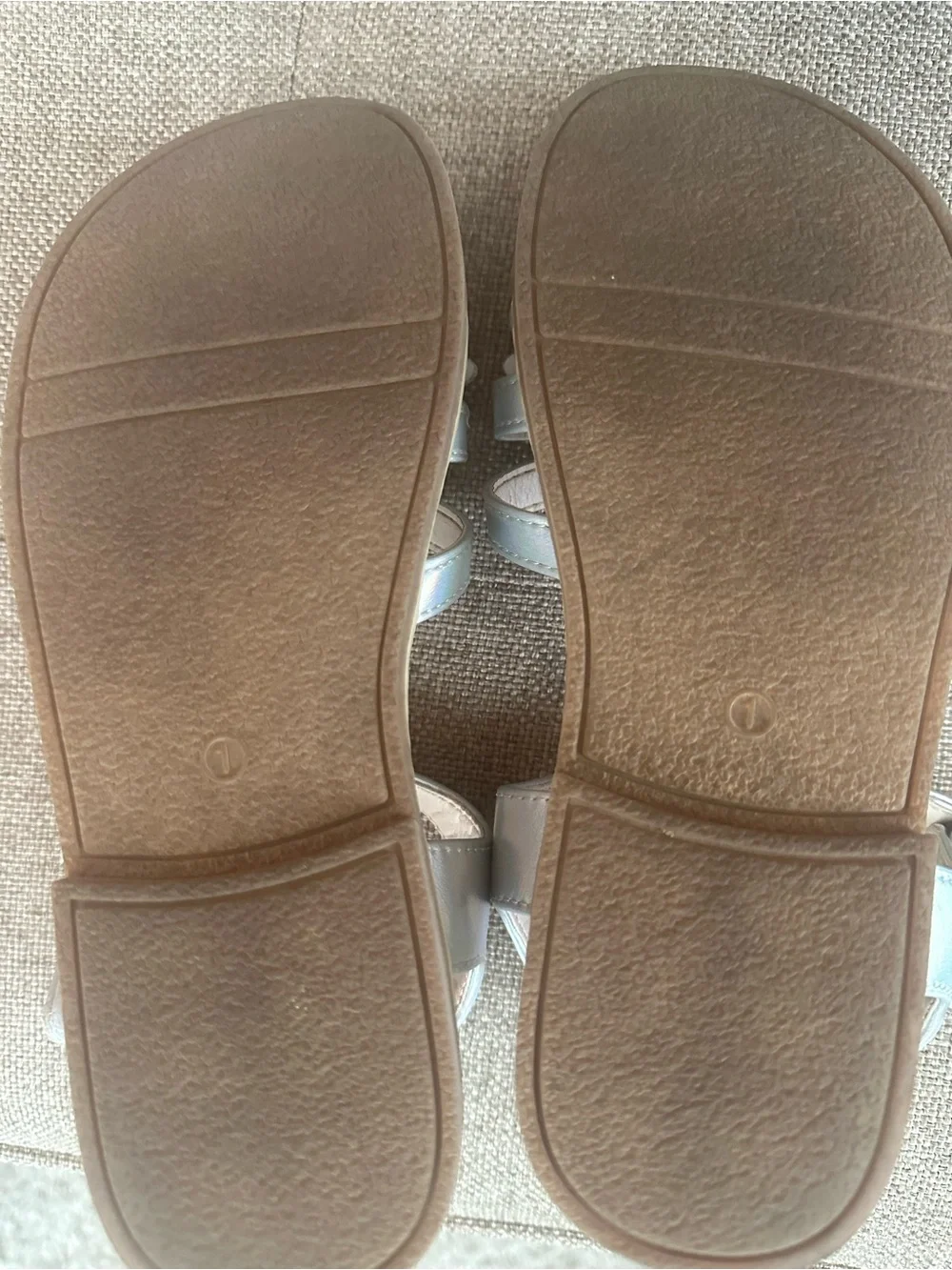 Gymboree Girls Metallic Floral Strap Sandals